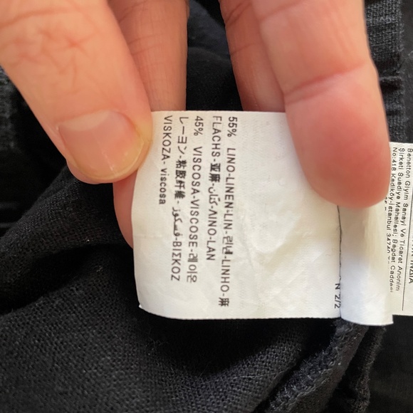 United Colors of Benetton - Crop Linen Top - Picture 4 of 4